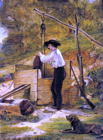  William Sidney Mount At the Well - Hand Painted Oil Painting
