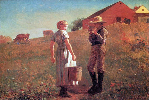  Winslow Homer A Temperance Meeting (also known as Noon Time) - Hand Painted Oil Painting