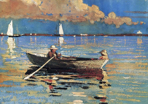  Winslow Homer A Gloucester Harbor - Hand Painted Oil Painting