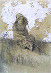  Winslow Homer Girl in a Sunbonnet - Hand Painted Oil Painting