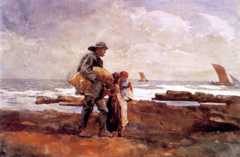  Winslow Homer Homecoming - Hand Painted Oil Painting