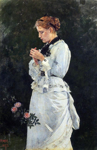  Winslow Homer Portrait of a Lady - Hand Painted Oil Painting