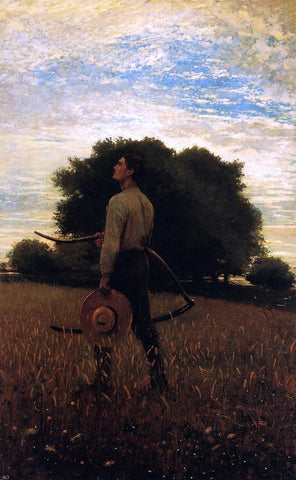  Winslow Homer Song of the Lark (also known as In the Field) - Hand Painted Oil Painting