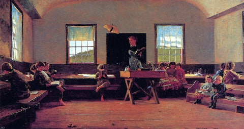  Winslow Homer The Country School - Hand Painted Oil Painting