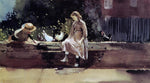  Winslow Homer A Farmyard Wall - Hand Painted Oil Painting