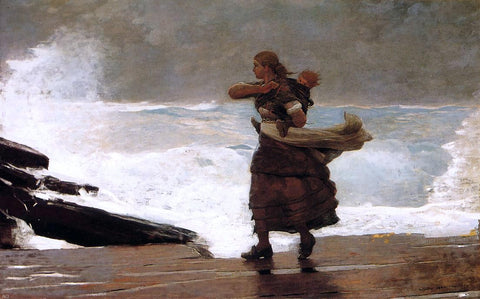  Winslow Homer The Gale - Hand Painted Oil Painting