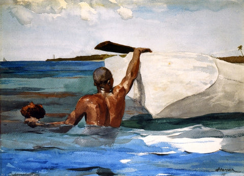  Winslow Homer The Spong Diver - Hand Painted Oil Painting