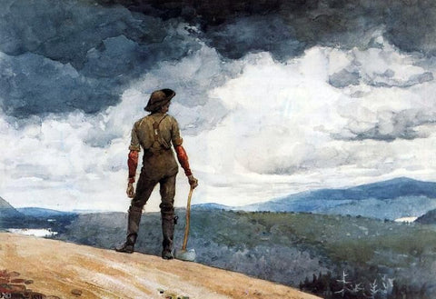  Winslow Homer The Woodcutter - Hand Painted Oil Painting