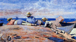  Winslow Homer Three Boys on the Shore - Hand Painted Oil Painting