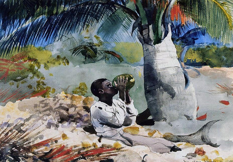  Winslow Homer Under the Coco Palm - Hand Painted Oil Painting