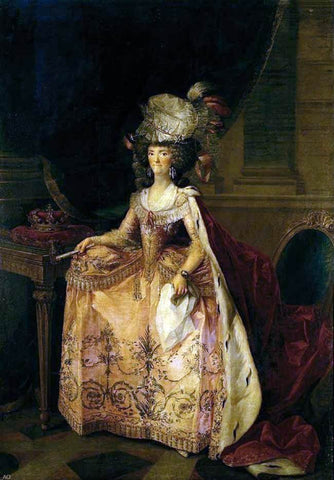  Zacarias Gonzalez Velazquez Portrait of Maria Luisa of Parma, Queen of Spain - Hand Painted Oil Painting