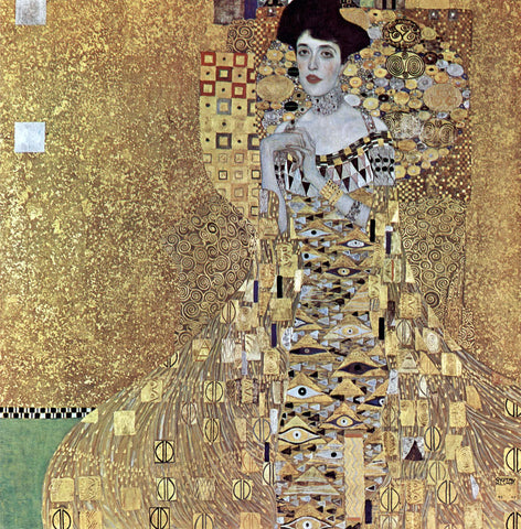  Gustav Klimt A Portrait of Adele Bloch-Bauer I - Hand Painted Oil Painting