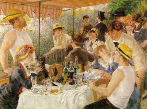  Pierre Auguste Renoir Luncheon on the Boating Party - Hand Painted Oil Painting