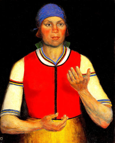  Kazimir Malevich Worker - Hand Painted Oil Painting