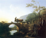  Adam Pynacker Bridge in an Italian Landscape - Hand Painted Oil Painting