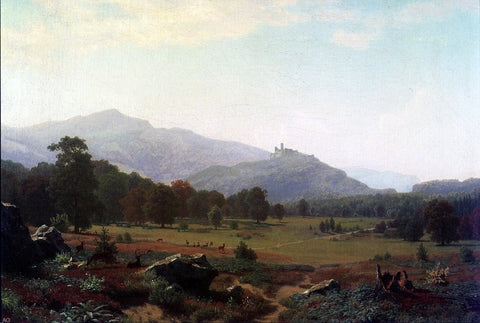  Albert Bierstadt Autumn in the Conway Meadows Looking towards Mount Washington, New Hampshire - Hand Painted Oil Painting