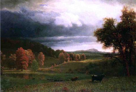  Albert Bierstadt Autumn Landscape: The Catskills - Hand Painted Oil Painting