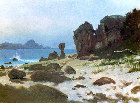  Albert Bierstadt Bay of Monterey - Hand Painted Oil Painting