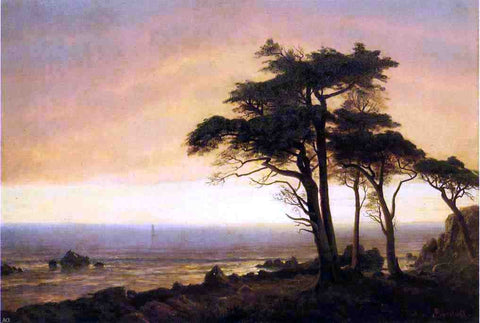  Albert Bierstadt California Coast - Hand Painted Oil Painting
