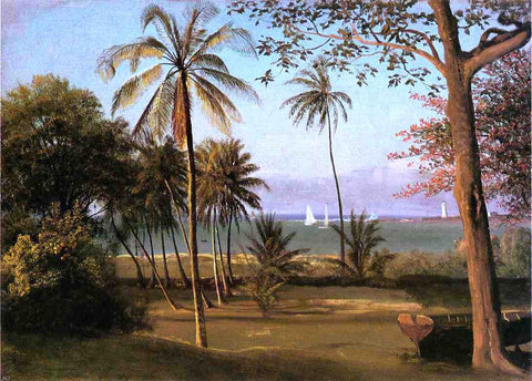 Albert Bierstadt Florida Scene - Hand Painted Oil Painting