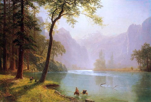  Albert Bierstadt Kern River Valley, California - Hand Painted Oil Painting