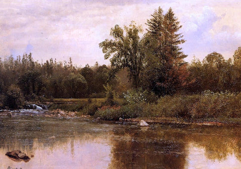  Albert Bierstadt Landscape, New Hampshire - Hand Painted Oil Painting