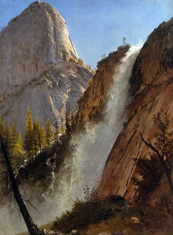  Albert Bierstadt Liberty Cam, Yosemite - Hand Painted Oil Painting