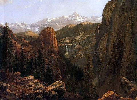  Albert Bierstadt Nevada Falls, Yosemite - Hand Painted Oil Painting