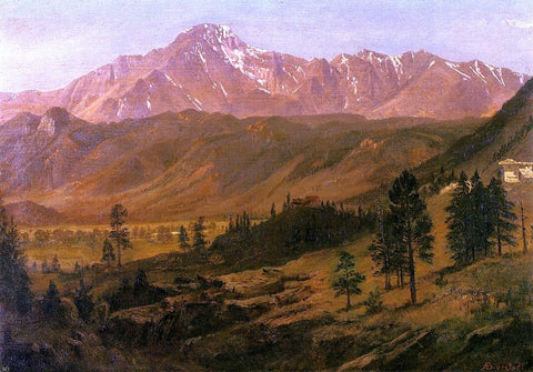  Albert Bierstadt Pikes Peak - Hand Painted Oil Painting