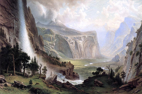  Albert Bierstadt The Domes of the Yosemite - Hand Painted Oil Painting