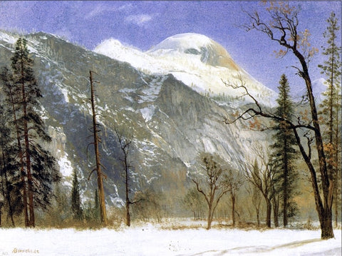  Albert Bierstadt Winter in Yosemite Valley - Hand Painted Oil Painting