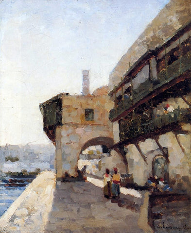  Albert Lebourg The Quay de l'Amiraute in Algiers - Hand Painted Oil Painting