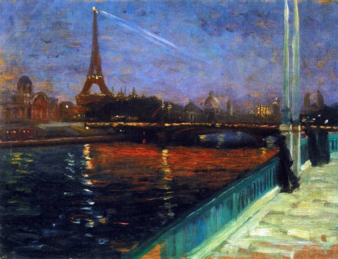  Alfred Henry Maurer Paris, Nocturne - Hand Painted Oil Painting