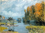  Alfred Sisley Laundry Houses at Bougival - Hand Painted Oil Painting