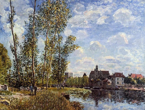  Alfred Sisley Moret, View from the Loing, May Afternoon - Hand Painted Oil Painting