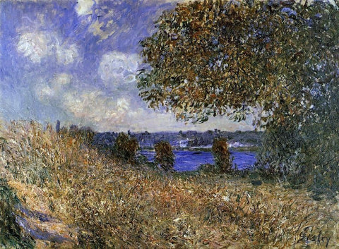  Alfred Sisley Near the Bank of the Seine at By - Hand Painted Oil Painting