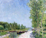  Alfred Sisley On the Banks of the Loing Canal - Hand Painted Oil Painting