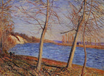  Alfred Sisley Riverbank at Veneux - Hand Painted Oil Painting