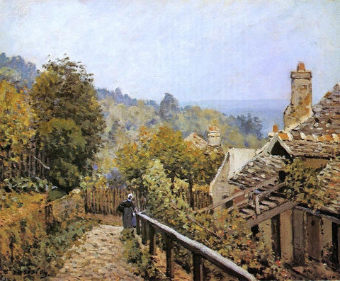  Alfred Sisley Sentier de la Mi-Cote, Louveciennes - Hand Painted Oil Painting