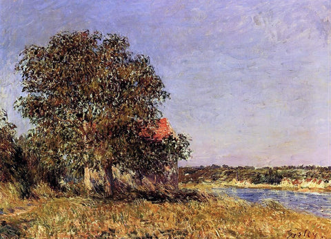  Alfred Sisley The Plain of Thomery and the Village of Champagne - Hand Painted Oil Painting