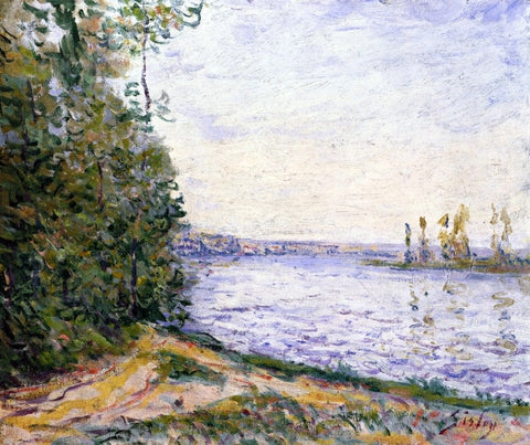  Alfred Sisley The Seine near By - Hand Painted Oil Painting