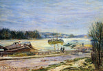  Alfred Sisley The Seine near Saint-Cloud, High Water - Hand Painted Oil Painting