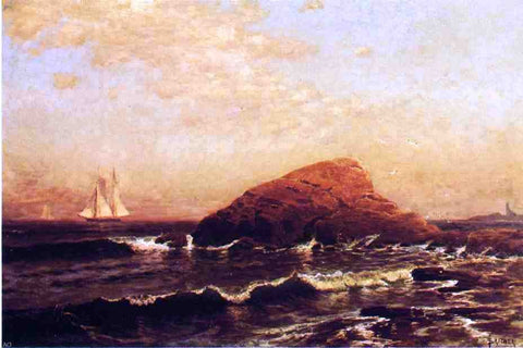  Alfred Thompson Bricher The Lion Rock, Newport - Hand Painted Oil Painting
