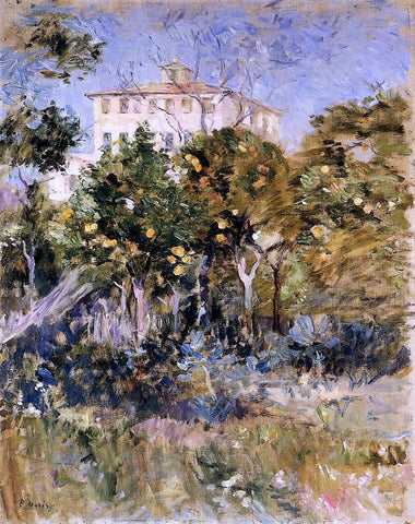  Berthe Morisot Villa with Orange Trees, Nice - Hand Painted Oil Painting