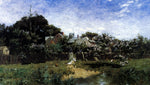  Bruce Crane Long Island farm, Springtime (also known as A Morning in Spring, Long Island) - Hand Painted Oil Painting