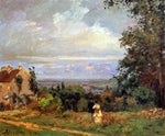  Camille Pissarro Landscape near Louveciennes - Hand Painted Oil Painting