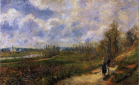  Camille Pissarro Path to Le Chou, Pontoise - Hand Painted Oil Painting