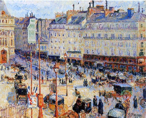  Camille Pissarro Place du Havre, Paris - Hand Painted Oil Painting