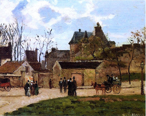  Camille Pissarro The Court House, Pontoise - Hand Painted Oil Painting