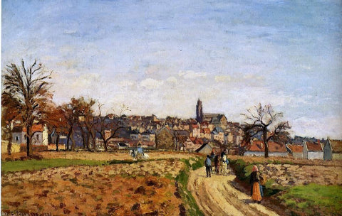  Camille Pissarro View of Pontoise - Hand Painted Oil Painting